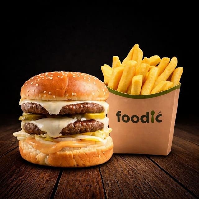 Grand Cheeseburger + veliki pomfrit